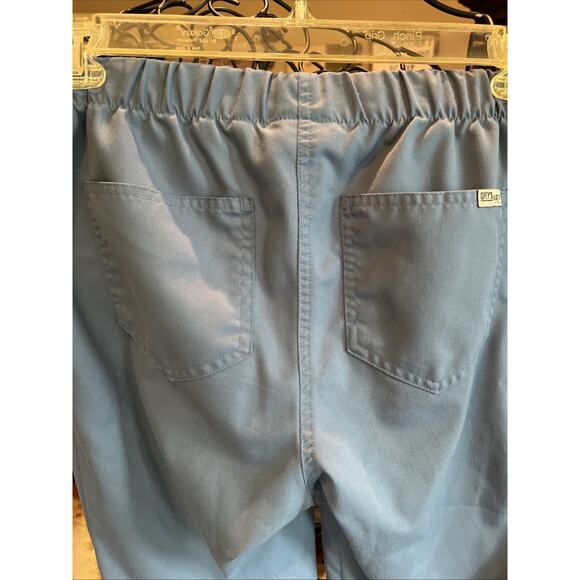 Grey's Anatomy by Barco Classic Women's Riley 5Pocket MidRise Flare Leg XS Ceil - Picture 5 of 8